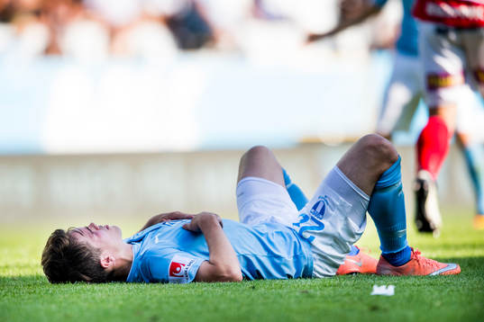 Malmö FFs Vidar Örn Kjartansson deppar