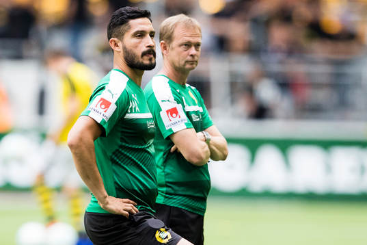 Hammarbys assisterande tränare Pablo Pinones-Arce och