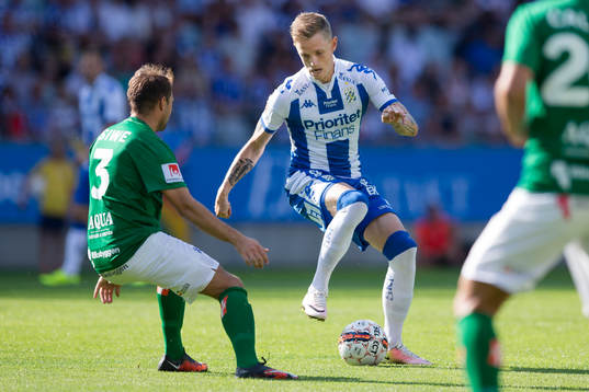 IFK Göteborgs Sören Rieks mot Jönköpings Tom Siwe