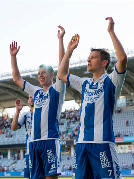 IFK Göteborgs Martin Smedberg Dalence och Mads Albeck