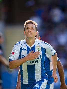 IFK Göteborgs Mads Albeck jublar