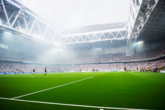 Översikt över interiör av Tele2 Arena