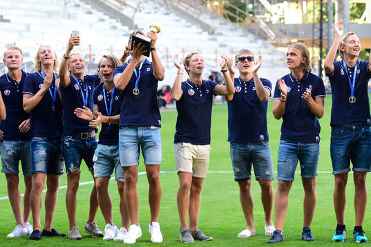 Helsingborgs U19 uppmärksammas för sin andraplats i