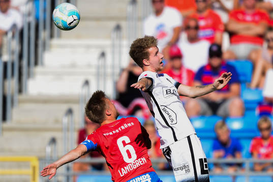 Häckens Samuel Gustafson  och Helsingborgs Andreas Landgren