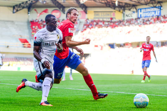 Helsingborgs John Owoeri och Helsingborgs Frederik Helstrup