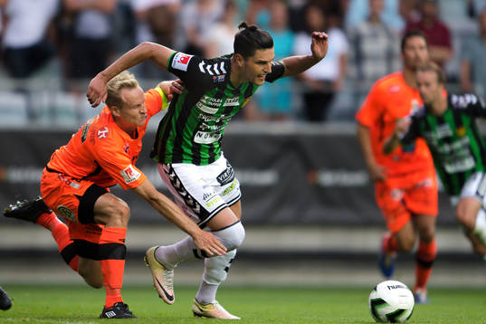Varbergs Pär Asp och GAIS Luka Mijaljevic