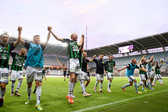 GAIS spelare jublar