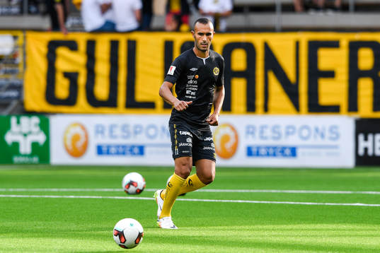 Elfsborgs Issam Jebali före fotbollsmatchen i Allsvenskan