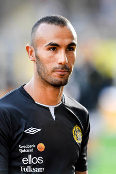 Elfsborgs nyförvärv Issam Jebali före fotbollsmatchen i