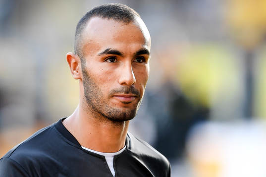 Elfsborgs nyförvärv Issam Jebali före fotbollsmatchen i