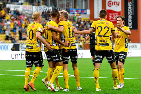 Elfsborgs spelare jublar