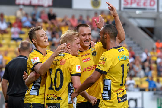 Elfsborgs Issam Jebali , Simon Lundevall , Viktor Claesson