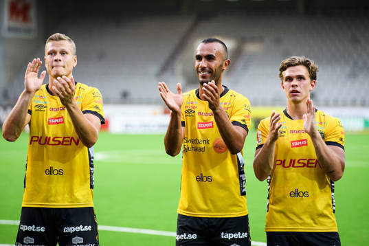 Elfsborgs Viktor Claesson, Issam Jebali och Jesper Manns