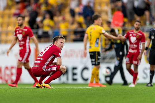 Östersunds Dennis Widgren deppar
