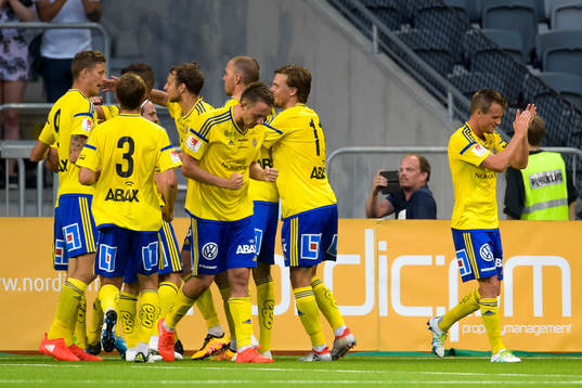 Sundsvalls spelare jublar