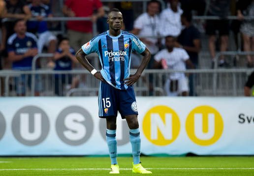 Djurgårdens Omar Colley deppar