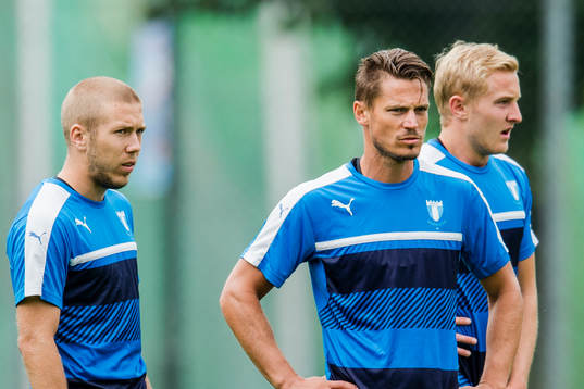 Malmö FFs Anton Tinnerholm och Markus Rosenberg