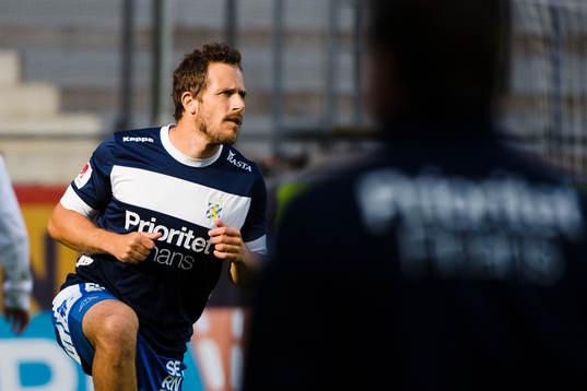 IFK Göteborgs Tobias Hysén värmer upp