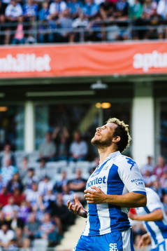 IFK Göteborgs Tobias Hysén reagerar