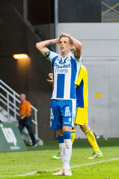 IFK Göteborgs Sören Rieks reagerar