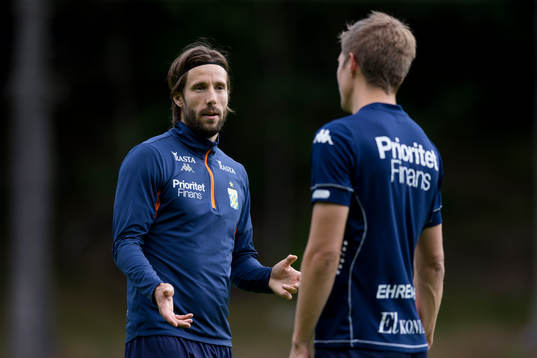 IFK Göteborgs Mattias Bjärsmyr och Mikael Boman