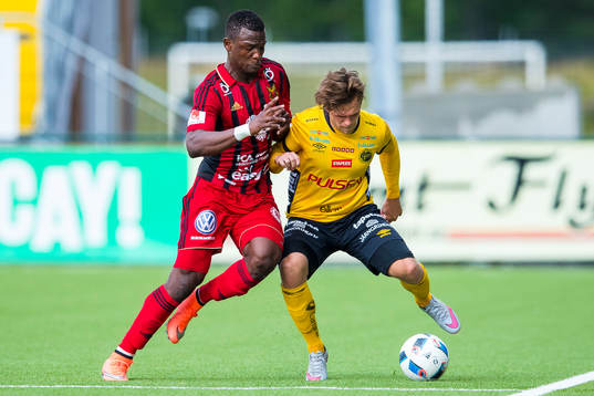 Östersunds Abdullahi Gero och Elfsborgs Jesper Manns