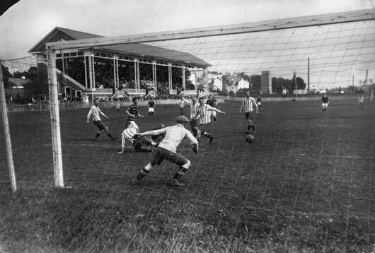 Tigrarnas debut på Råsunda. 30 juli 1916