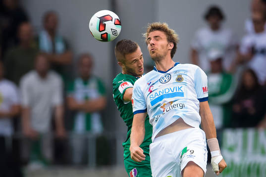 Gefles Johan Oremo och Hammarbys Mats Solheim