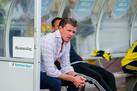 Ängelholms tränare Christian Järdler deppar