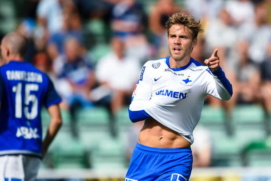 Norrköpings Christoffer Nyman jublar