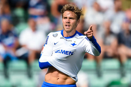 Norrköpings Christoffer Nyman jublar
