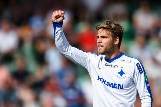 Norrköpings Christoffer Nyman jublar