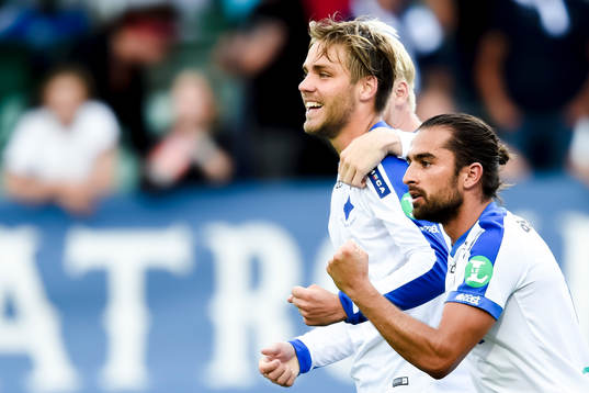 Norrköpings Christoffer Nyman jublar