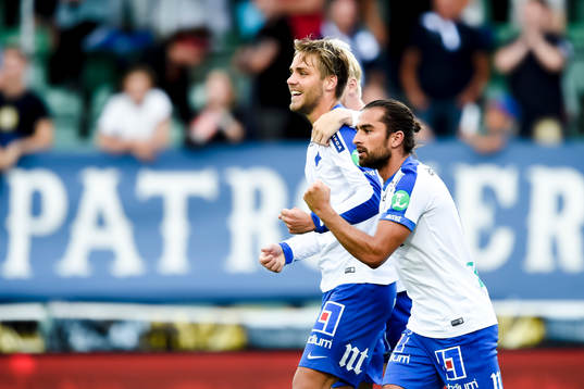 Norrköpings Christoffer Nyman jublar