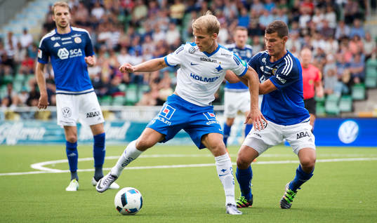 Norrköpings Sebastian Andersson och Sundsvalls Mauricio