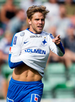 Norrköpings Christoffer Nyman jublar