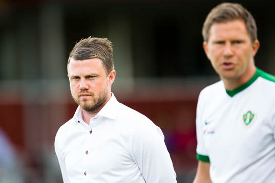 Jönköpings tränare Jimmy Thelin och assisterande