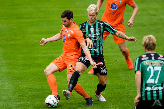 Athletics Carlos Gaete Moggia och Varbergs Mats Andre Kaland