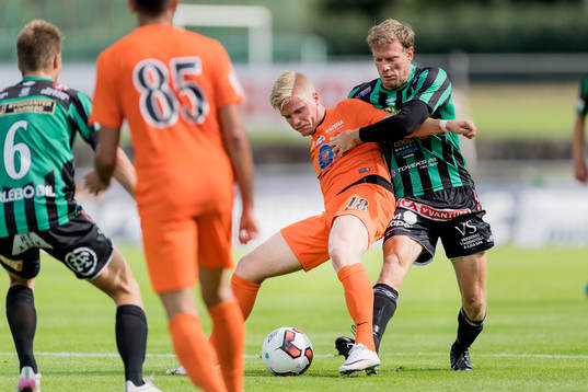 Athletics André Österholm och Varbergs Karl Söderström