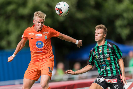Athletics André Österholm och Varbergs Elias Andersson