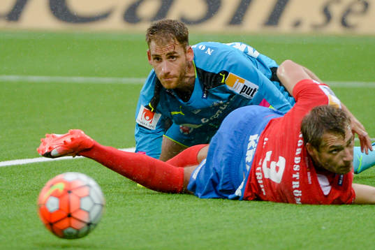 Helsingborgs målvakt Tomer Chencinski och Frederik