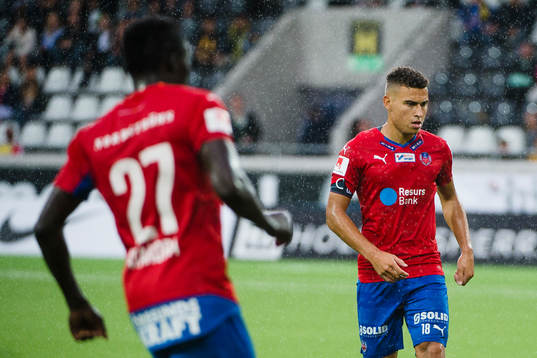 under fotbollsmatchen i Allsvenskan mellan Häcken och