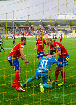 Helsingborgs Frederik Helstrup, Johan Mårtensson och