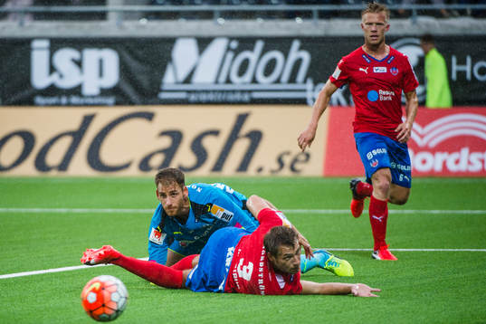 Helsingborgs målvakt Tomer Chencinski, Andreas Landgren