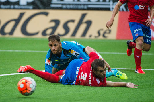 Helsingborgs målvakt Tomer Chencinski, Andreas Landgren