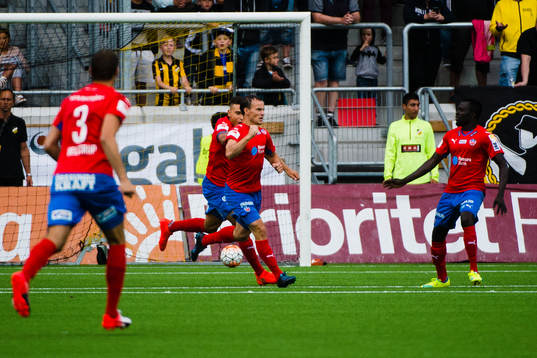 Helsingborgs Frederik Helstrup, Jordan Larsson, målskytten