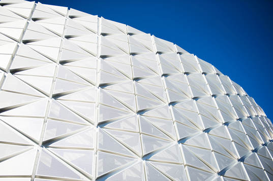 Exteriör av Friends Arena