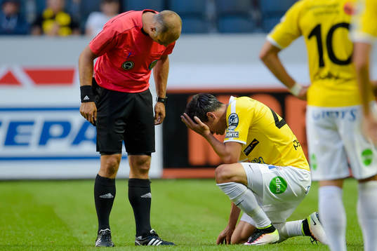 Falkenbergs Zlatan Krizanovic har ont