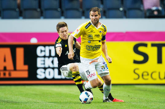 s Haukur Heidar Hauksson och Falkenbergs Stefan Rodevåg