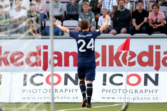 Malmö FFs Vidar Örn Kjartansson jublar
